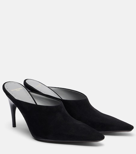Duchesse suede mules