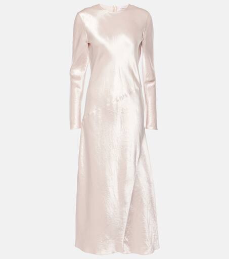 Elogio satin maxi dress in beige Max Mara Mytheresa