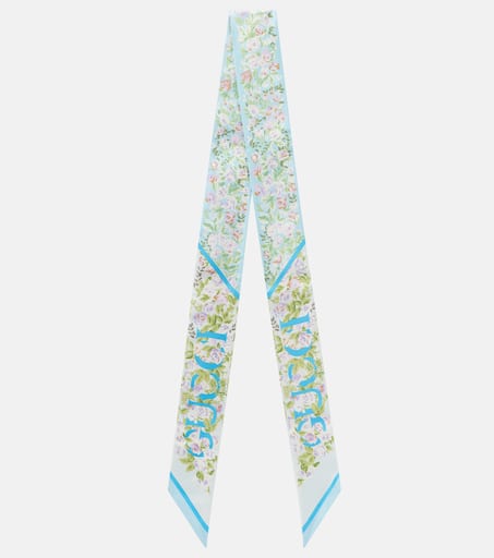 累積売上総額第１位【GUCCI★グッチ】SAVANNY SILK TWILL SCARF GUCCI Printed silk-twill scarf | NET-A-PORTER