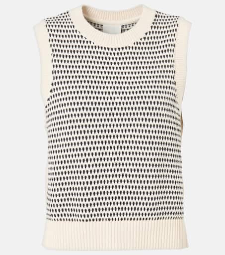 Knowles cotton sweater vest in multicoloured - Varley
