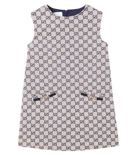GUCCI GG KIDSパターン ミニスカート 6 Children's denim mini skirt with Web in blue | GUCCI® US