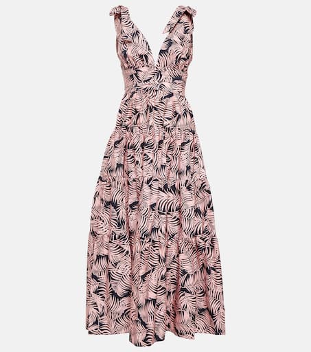 ハーリップトゥ　Tulip Cotton Blend Midi Dress herlipto Tulip Cotton Blend Midi Dress