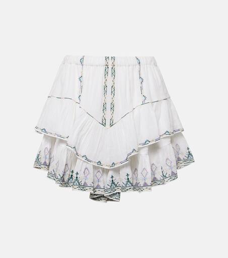 【Marant Etoile】 Jocadia ruffledコットンミニスカート Isabel Marant Étoile Jocadia Ruffle Cotton Miniskort | Nordstrom