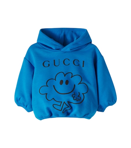x Mr. Men Little Miss Baby cotton jersey hoodie in blue - Gucci