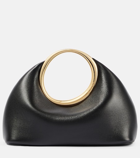 Le Petit Calino Mini leather tote bag in black - Jacquemus