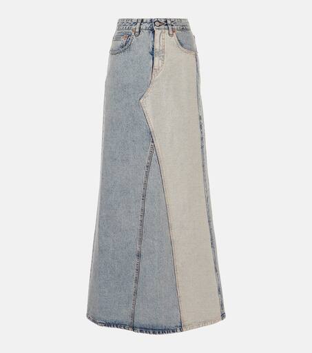MM6 Maison Margiela★素敵！A-Line Denim Maxi Skirt MAISON MARGIELA Denim maxi skirt | THE OUTNET