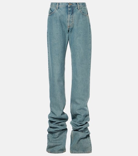 ボトムスその他 The Attico Sky blue jeans with long leg curled at the hem The Attico Sky blue jeans with long leg curled at the hem