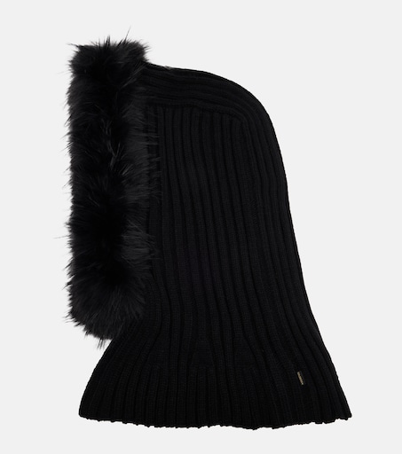 Goldbergh Ski Black Hodd Beanie Hat with Faux Fur NWT Goldbergh - Hodd Beanie Faux Fur - Black Gold main image 4