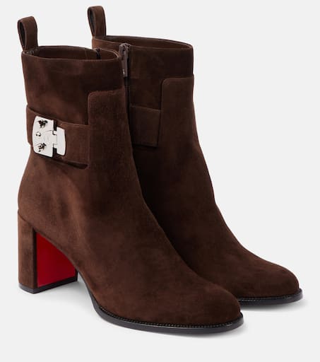 *CHRISTIANLOUBOUTIN* Booty Lock 70mmローブーツ カーフレザー Booty Lock - ローブーツ - カーフレザー - ブラック