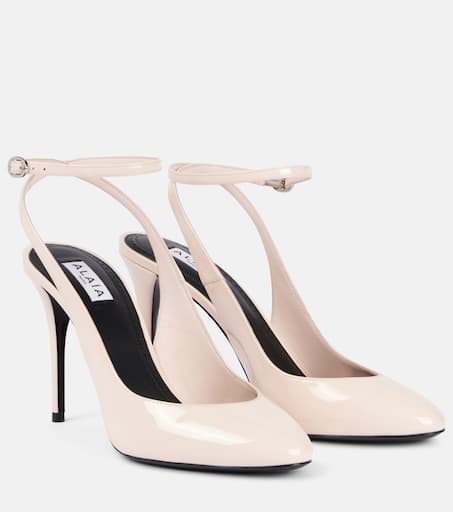 ALAIA アライア ハート サンダル Patent leather platform809320 ALAIA アライア ハート サンダル Patent leather platform809320