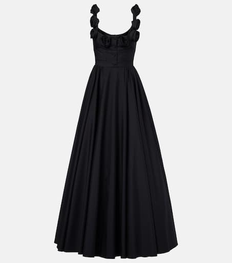 パンツ GIAMBATTISTA VALLI Cropped silk blend pants Black Giambattista Valli Pants for Women | Online Sale up to 72
