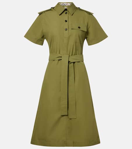 オールインワン・サロペット Burberry Green Cotton Mini Dress Burberry Green Cotton Mini Dress – BALTINI