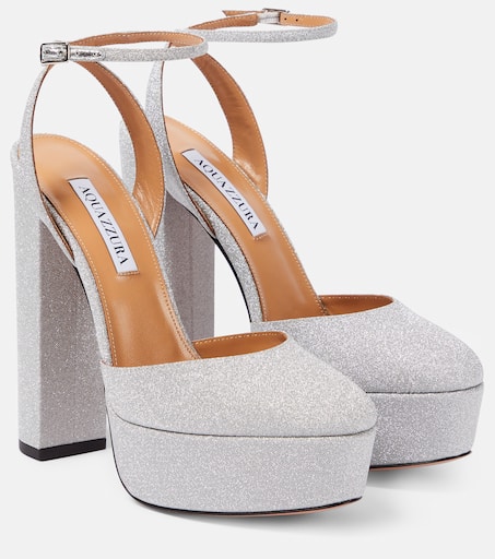 ☆PRISCILLA☆様オーダー品 Miss Lola | Sweet Fatale Silver Embellished Platform Heels