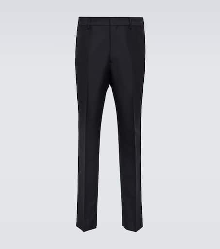 【送料&関税込】Prada Midnight Blue Wool Cigarette Pant Prada Wool Blend Pants | Saks Fifth Avenue
