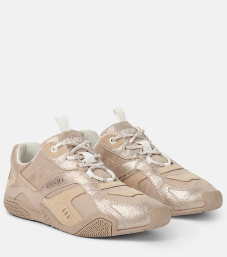 スニーカー Coconut Sneakers - Versace - Leather - Beige Galaxia leather sneakers in pink - Versace | Mytheresa