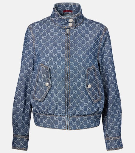 ジャケット GUCCI Woman Jacket Blue 818203Z7AJZ 4264 Gucci Blue Japanese Embroidered Denim Jacket L | eBay