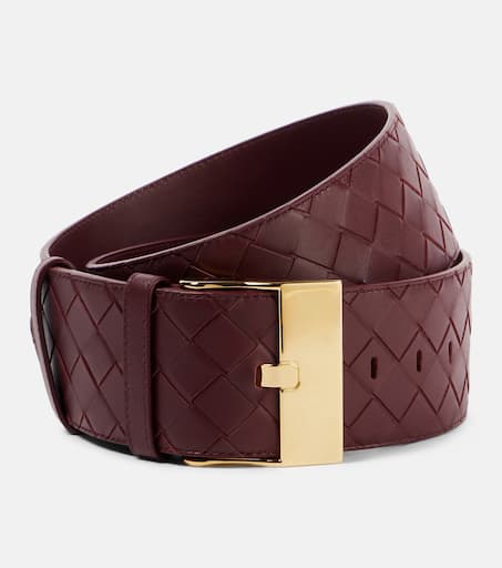 ベルト BOTTEGA VENETA  Belts Women Leather Red Bottega Veneta Double Strap Leather Belt with Horseshoe