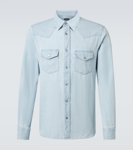 Cotton chambray shirt