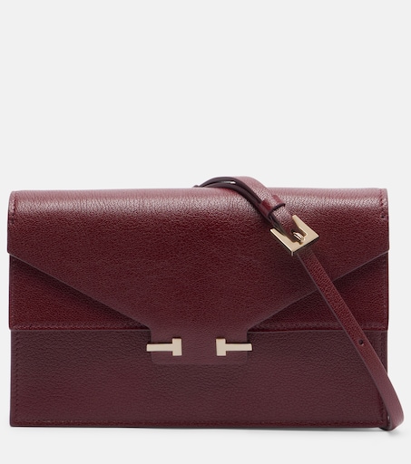 Aube Mini leather crossbody bag in red - Tom Ford | Mytheresa