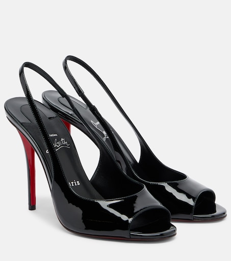 Miss Z patent leather slingback sandals in black - Christian