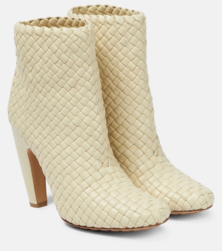 ロングブーツ BOTTEGA VENETA Sand Leather Canalazzo Ankle Boots Canalazzo leather ankle boots in neutrals - Bottega Veneta