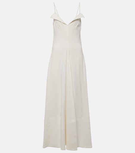 Ruby linen-blend midi dress