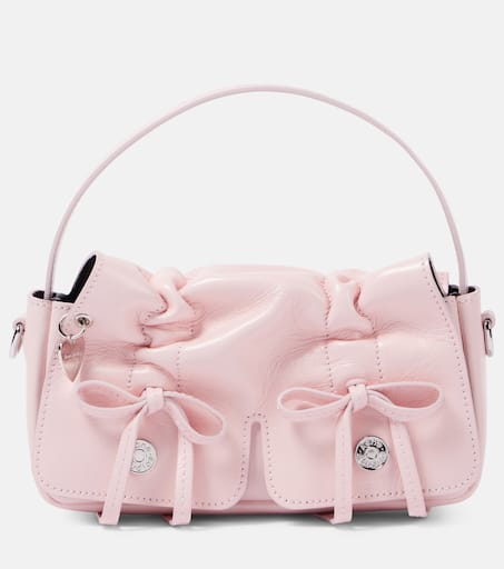 ショルダーバッグ・ポシェット ACNE STUDIOS Women Messenger Bags A10330DSJ PINK Acne Studios - Musubi mini shoulder bag - Pink/grey