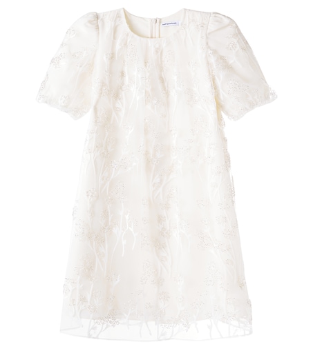 Beaded tulle dress in white - Self Portrait Kids | Mytheresa