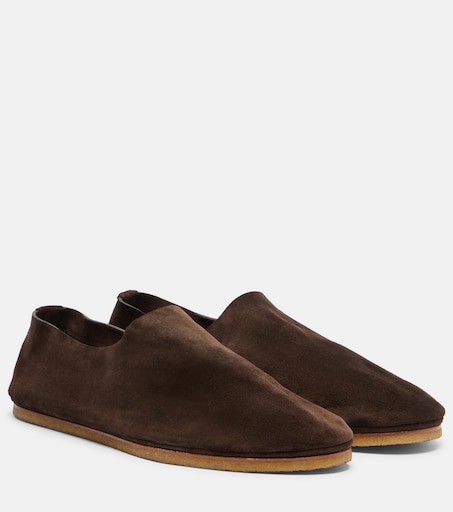 Perrick suede ballet flats in brown - Image 1