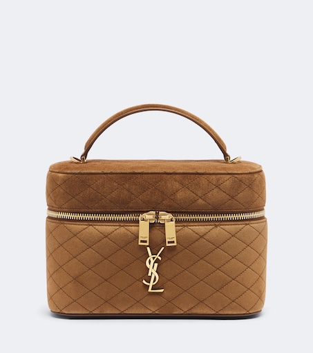 Gaby Large suede vanity bag