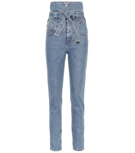 The Attico - High-rise straight jeans