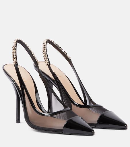 パンプス Gucci Decollete Slingback Gucci Signoria Gucci Signoria slingback pump in Rosso Ancora patent leather