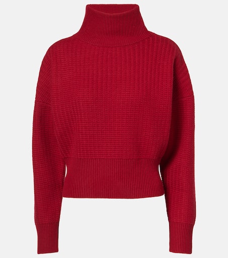 Bessica wool and cashmere turtleneck sweater in red - Max