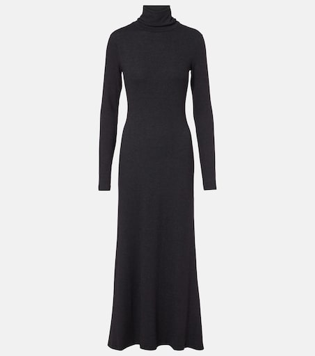 Vanya turtleneck jersey maxi dress in grey - Staud | Mytheresa