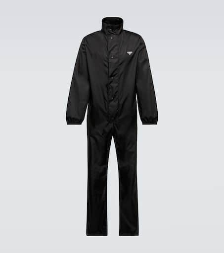 Re-Nylon high-neck jumpsuit in black - Prada | Mytheresa