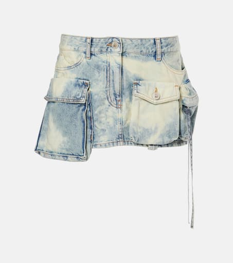 スカート THE ATTICO Women Skirts 241WCS189D073024 Blue Blue denim cargo skirt - women - THE ATTICO
