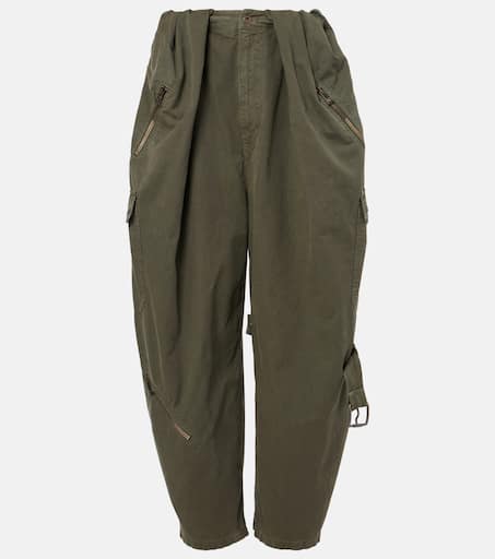 【関税込み】LOEWE CARGO PANTS Loewe Olive green cotton cargo trousers | TheDoubleF
