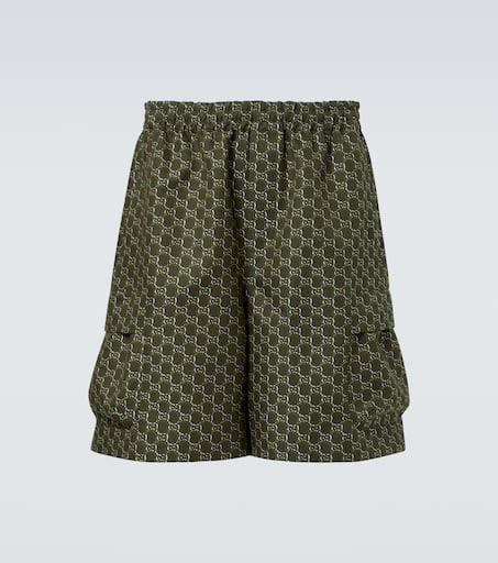 ショーツ GUCCI LIME GREEN SHORTS IN LEATHER Leather shorts in green - Gucci | Mytheresa