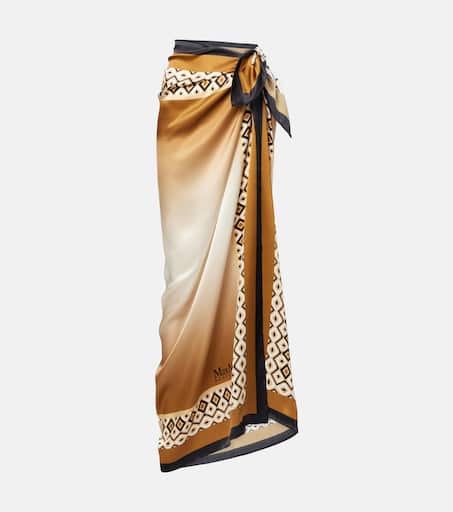【Max Mara Beachwear】国内未掲載商品 Belli サテン カフタン Max Mara Beachwear for Women | Mytheresa