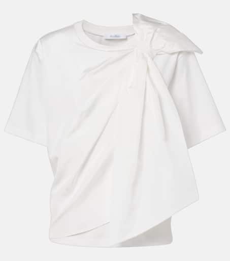 【関税＆送料込み】Max Mara Bow-Print Cotton T-Shirt Clothi P01079629.jpg