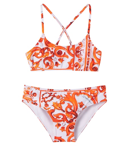 Dolce & Gabbana キッズ パンツ 水着 セット おまとめ出品☆ Majolica bikini in orange - Dolce Gabbana Kids | Mytheresa