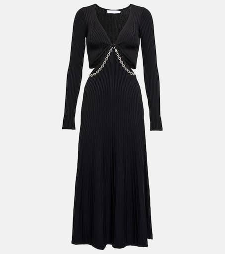 Jonathan Simkhai ワンピース Kathryn ribbed-knit midi 740607 Kathryn ribbed-knit midi dress in black - Simkhai | Mytheresa