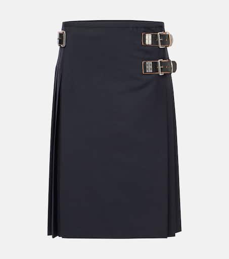 PRADA＊Wool midi-skirt ウール ミディスカート＊送料込 Prada Wool Belted Midi Skirt | Harrods UK