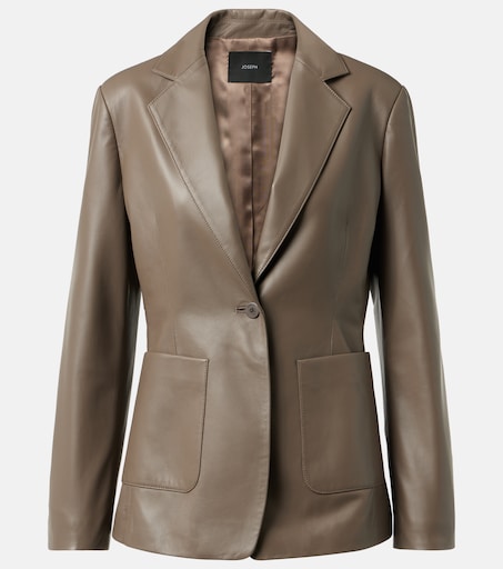 Joseph - Leather single-breasted blazer