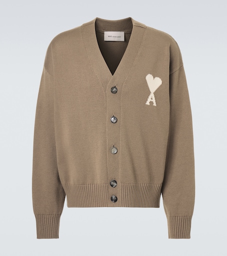 AMI Paris Ami de Cœur wool and cotton cardigan