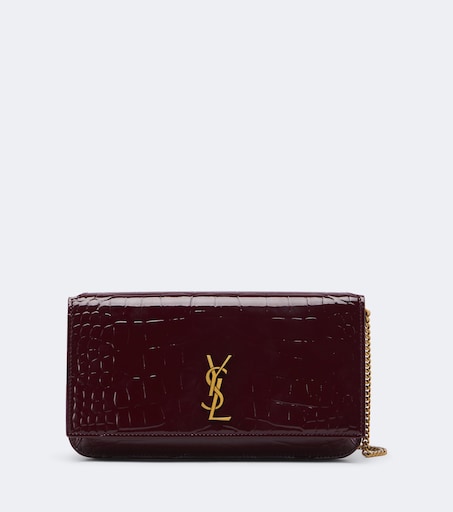 Cassandre croc-effect leather phone pouch