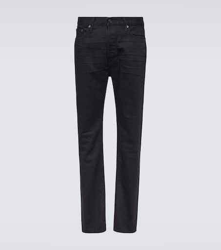 デニム・ジーパン TOM FORD 'Stretch Twill Denim Wide Flare' jeans Black Axel's Premium Denim Tommy Flare Jeans In Washed Black