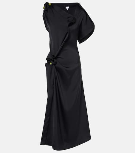 ワンピース BOTTEGA VENETA Women Mid Skirts 743355V2T30 1000 Black Bottega Veneta Pleated Flared Midi-Skirt | Saks Fifth Avenue