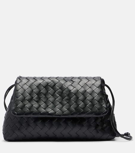 Giorno Small Intrecciato leather shoulder bag