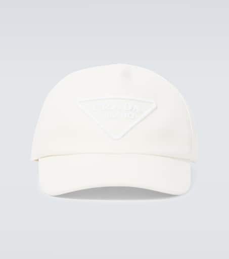 Logo baseball cap in white - Prada | Mytheresa